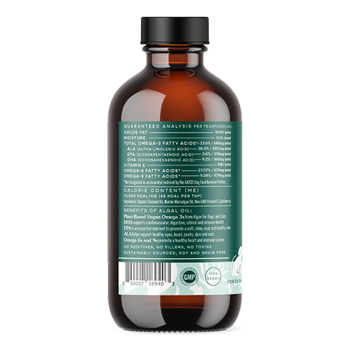 Vegan Omega-3s Algae Oil for Dogs and Cats