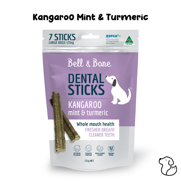 Kangaroo, Mint and Turmeric Dental Sticks