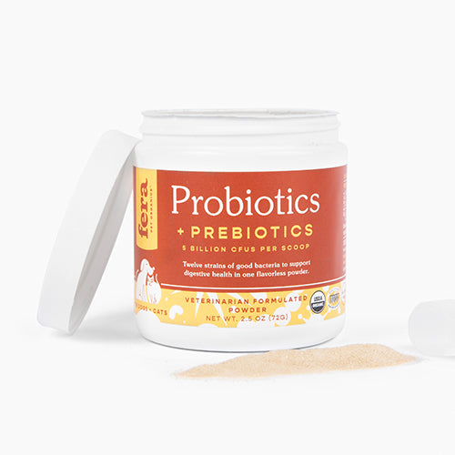 Organic Probiotics with Prebiotics for Dogs & Cats