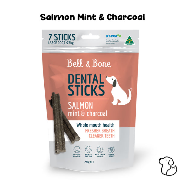 Salmon, Mint & Charcoal Dental Sticks