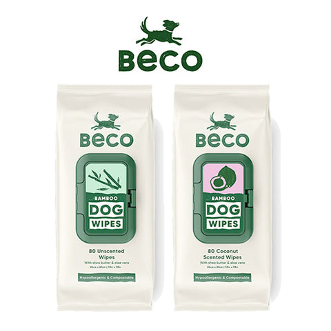 Beco Bamboo Dog Wipes Coconut Scented / Unscented