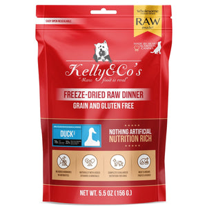 Kelly&Co's Freeze Dried Duck with Mixed Fruits and Vegetables for Dogs