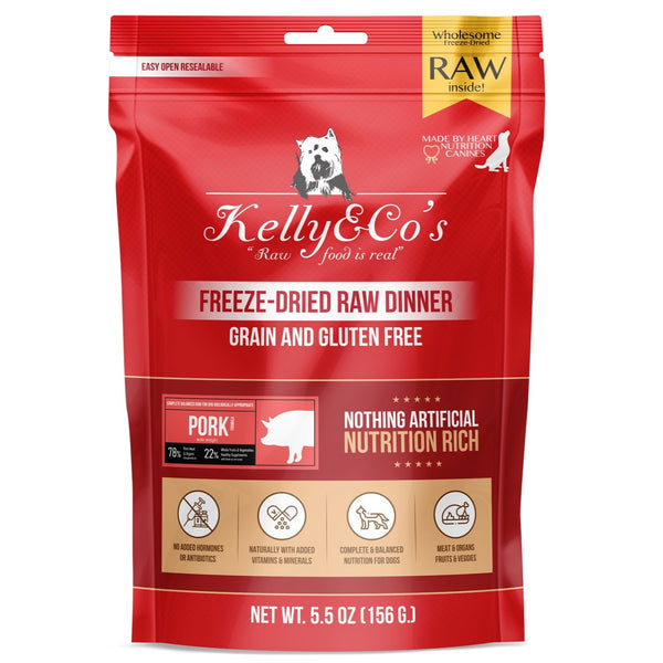 Kelly&Co's Freeze Dried Pork with Mixed Fruits and Vegetables for Dogs