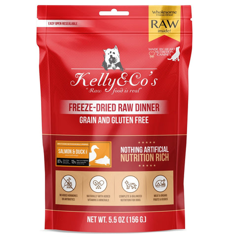 Kelly&Co's Freeze Dried Salmon and Duck with Mixed Fruits and Vegetables for Dogs