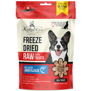 Kelly&Co's Freeze-Dried Amberjack Dog Treat 40g