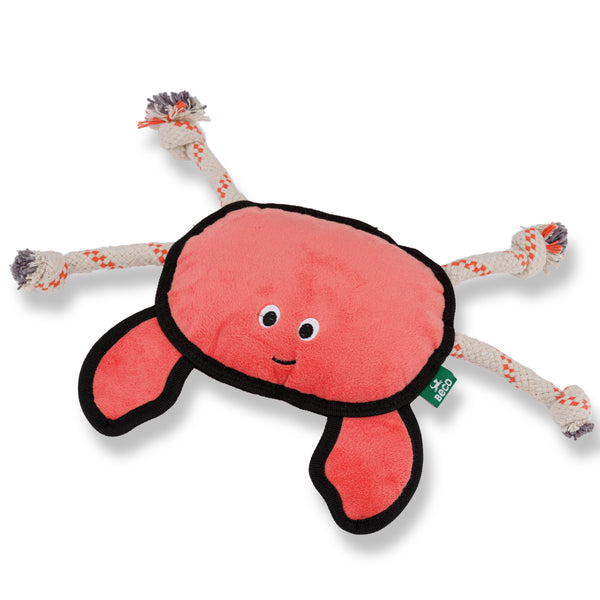 Beco Rough & Tough Recycled Plastic Crab Dog Toy