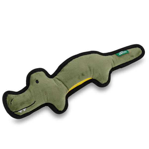 Beco Rough & Tough Recycled Plastic Crocodile Dog Toy