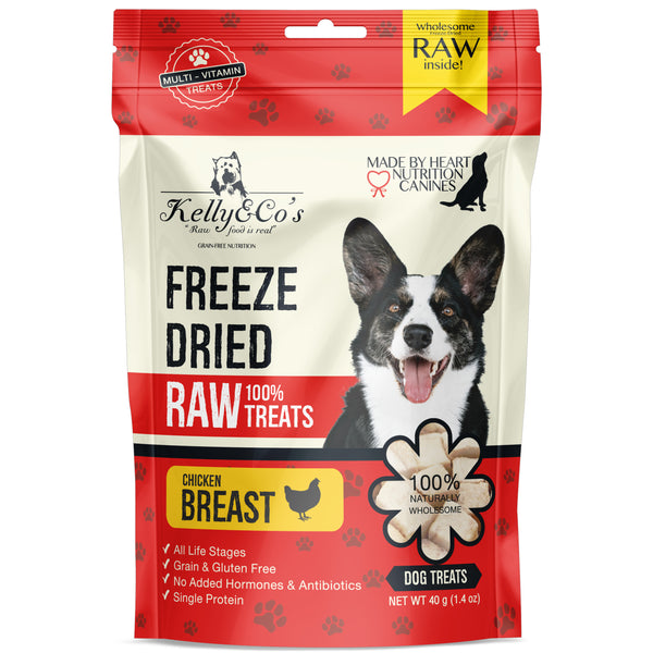 Kelly&Co's Freeze-Dried Chicken Breast Dog Treat 40g/170g