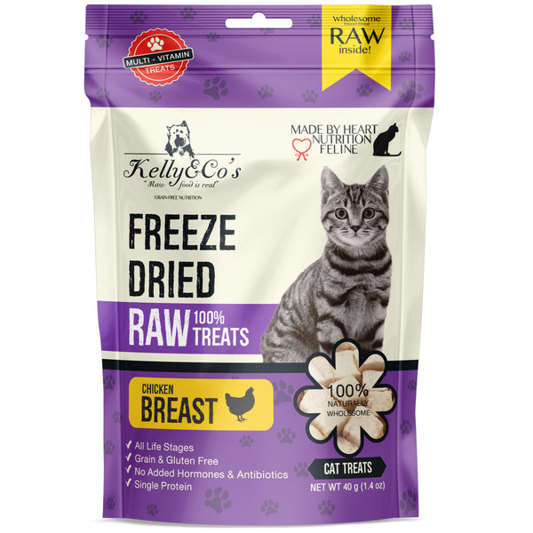 Kelly&Co's Freeze-Dried Chicken Breast Cat Treat 40g/170g