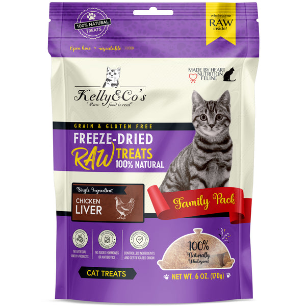 Kelly&Co's Freeze-Dried Chicken Liver Cat Treat 40g/170g