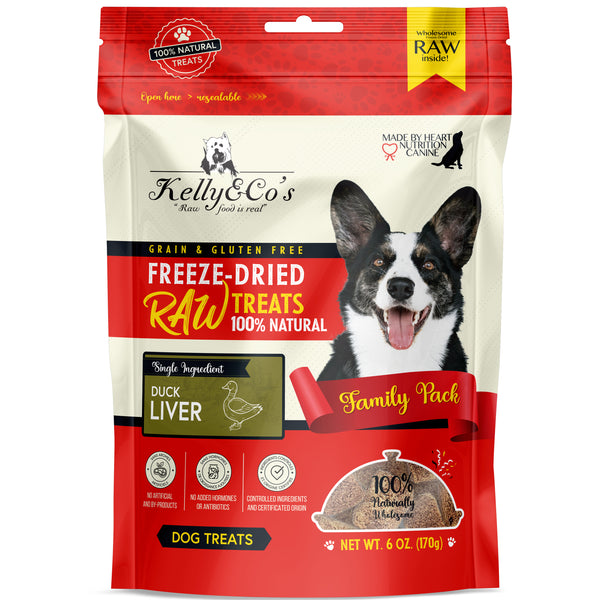 Kelly&Co's Freeze-Dried Duck Liver Dog Treat 40g/170g