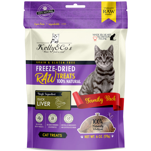 Kelly&Co's Freeze-Dried Duck Liver Cat Treat 40g/170g