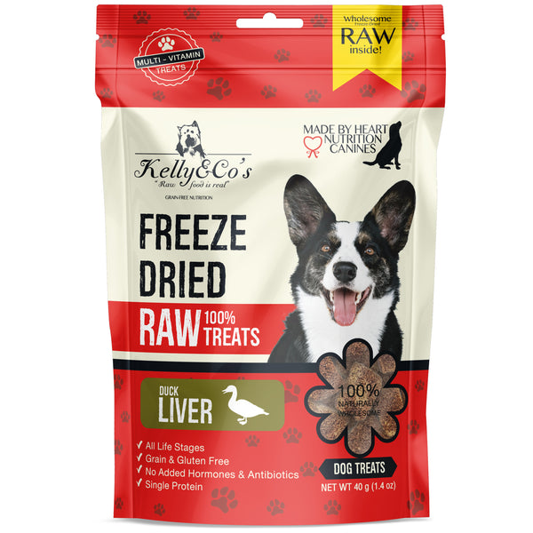 Kelly&Co's Freeze-Dried Duck Liver Dog Treat 40g/170g