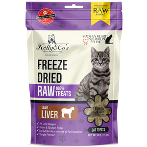 Kelly&Co's Freeze-Dried Lamb Liver Cat Treat 40g/170g