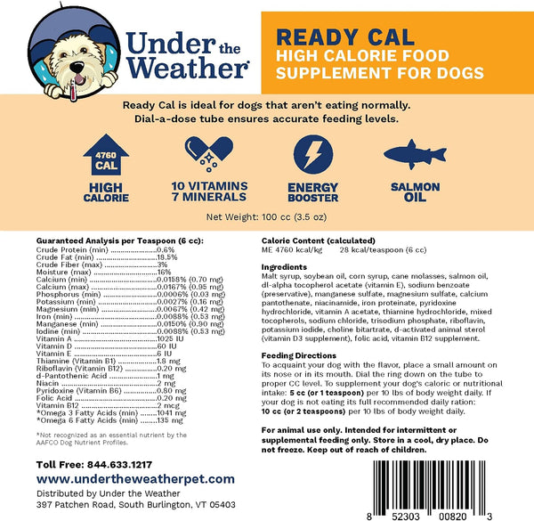 Ready Cal Gel 100 for Dogs and Puppies