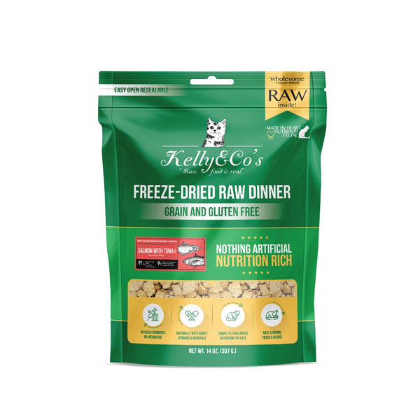 Kelly&Co's Freeze Dried Salmon with Tuna with Mixed Fruits and Vegetables for Cats