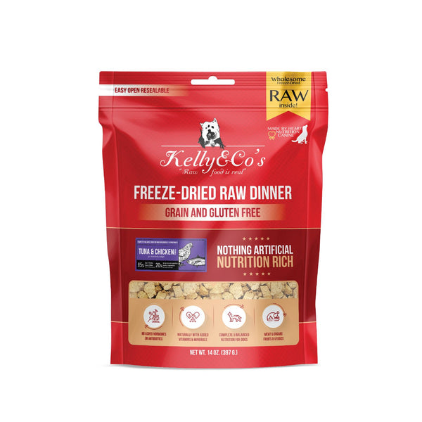 Kelly&Co's Freeze Dried Tuna and Chicken with Mixed Fruits and Vegetables for Dogs