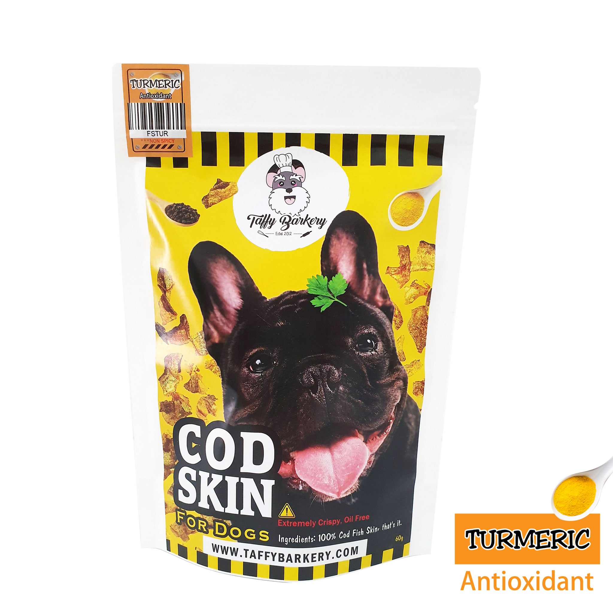Crispy Cod Skin for Dogs Turmeric / Original