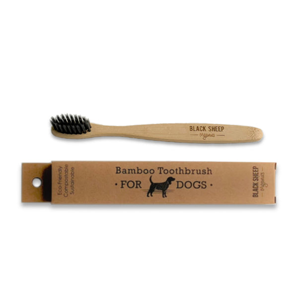 Peppermint Organic Toothpaste and Bamboo Toothbrush for dogs